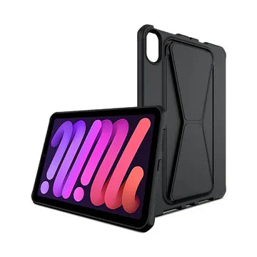Itskins iPad Mini 7 & 6 Spectrum Stand Case - Black - Tashqila Itskins iPad Mini 7 & 6 Spectrum Stand Case - Black - Tashqila